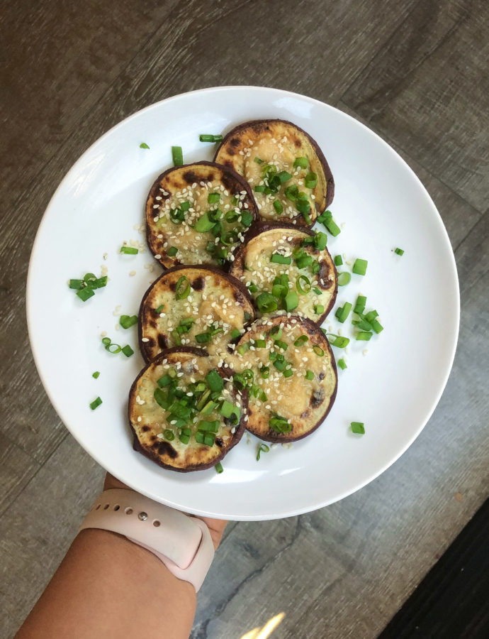 Miso Butter Japanese Sweet Potatoes