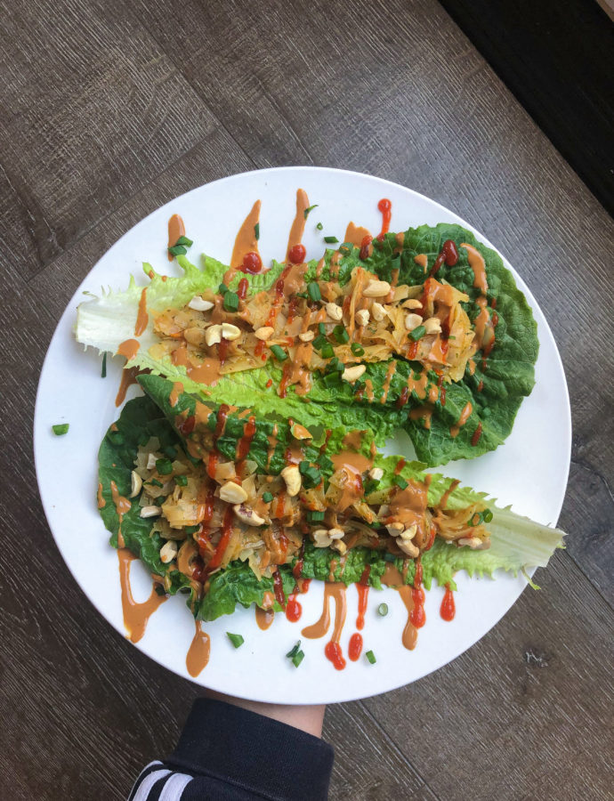 Pad Thai Lettuce Wraps